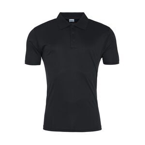 AWDis Cool Unisex Adult Cool Smooth Polo Shirt / Jet Black